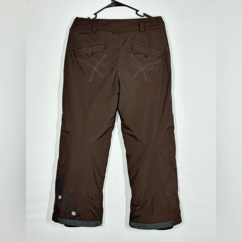 #2697 Columbia Youth Convert Ski Snowboard Snow Pants Size 14/16 Brown